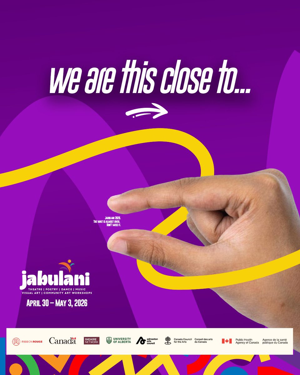 RibbonRouge's tweet photo. We are this close 🤏🏾 to Jabulani 2026.

It’s almost here—and the excitement is building.

📍 The Roxy Theatre, Edmonton
📅 April 30 – May 3, 2026
🎟️ Get tickets now: https://t.co/HEHjPwbyru

Don’t miss it. https://t.co/ScqQtILcKU
