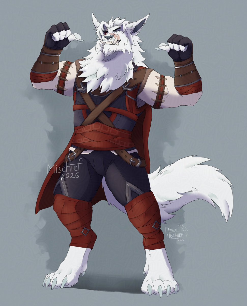 Feral_Mischief's tweet image. Another totally sick worgy I got make make for @DazzleTheSky 🐺💪

#warcraft #warcraftart #worldofwarcraft #worgen