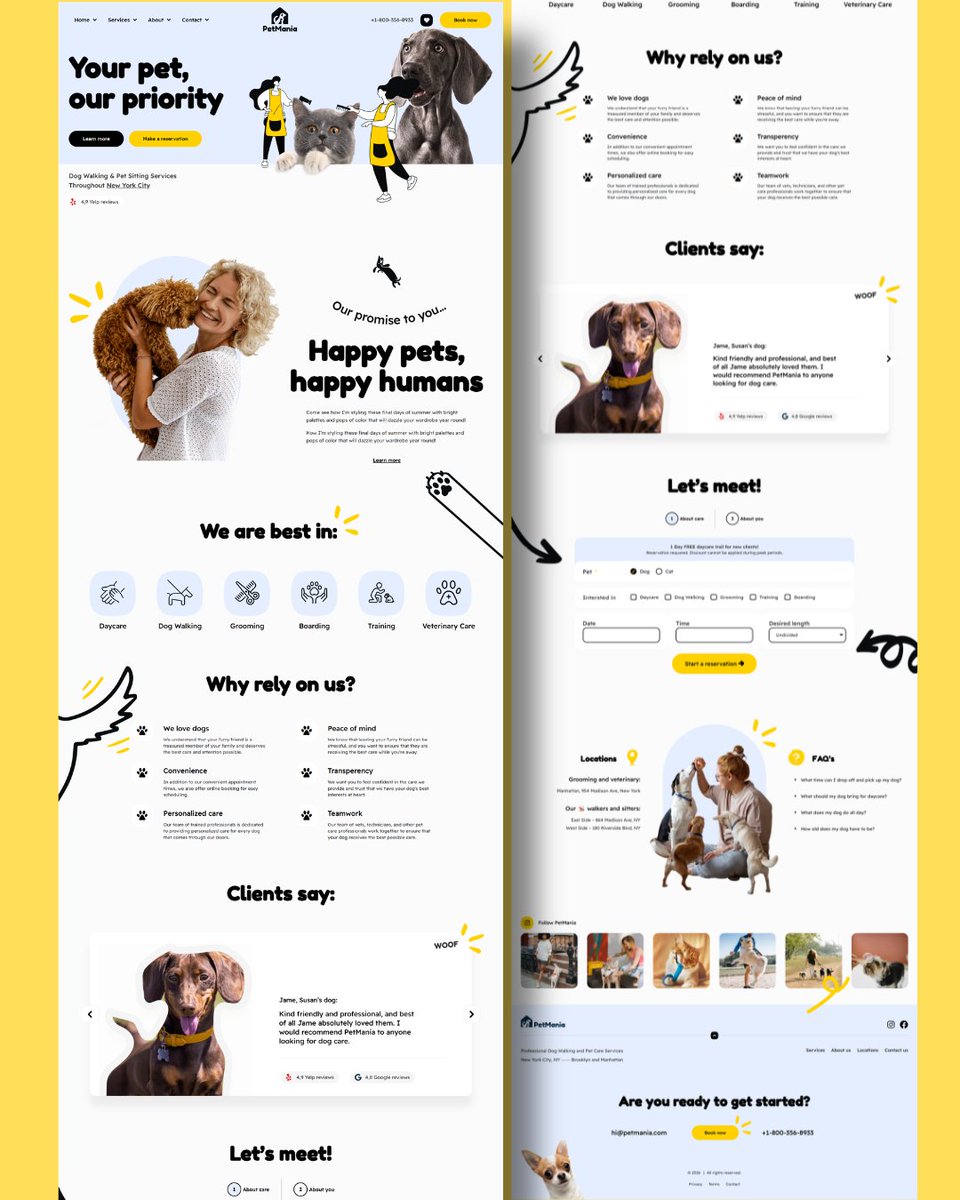MdImran5722's tweet image. A website that makes pet lovers feel.... and take action.

#petwebsite #web #websitedesign #petbusiness #ui #ux #UIUX #leadgeneration.