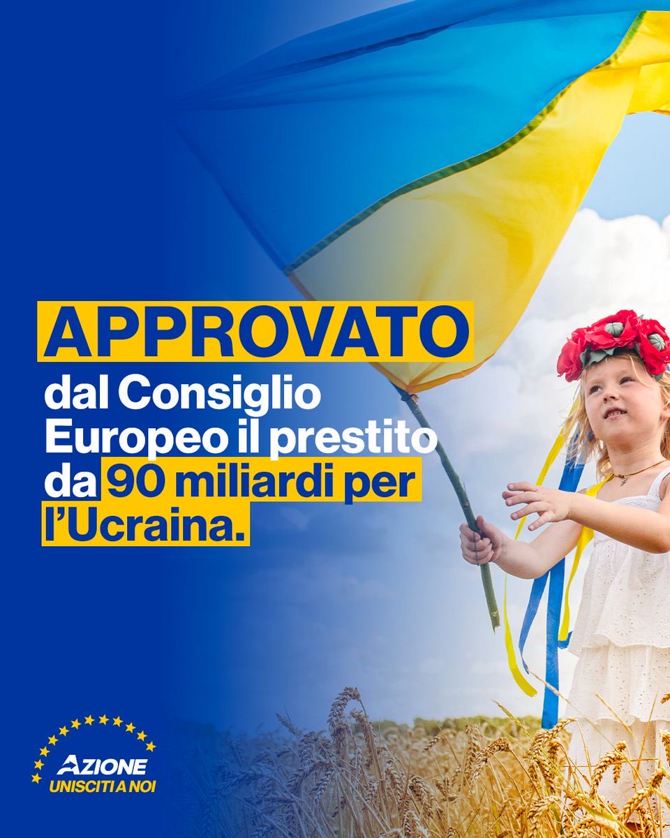 Libera dai veti, finalmente l’Unione Europea è riuscita ad approvare il prestito di 90 miliardi per continuare a sostenere lo Stato ucraino ora che Trump ha abbandonato il paese al suo destino.

<a href="/PastorellaGiu/">Giulia Pastorella</a> 
<a href="/f_onori/">Federica Onori</a>