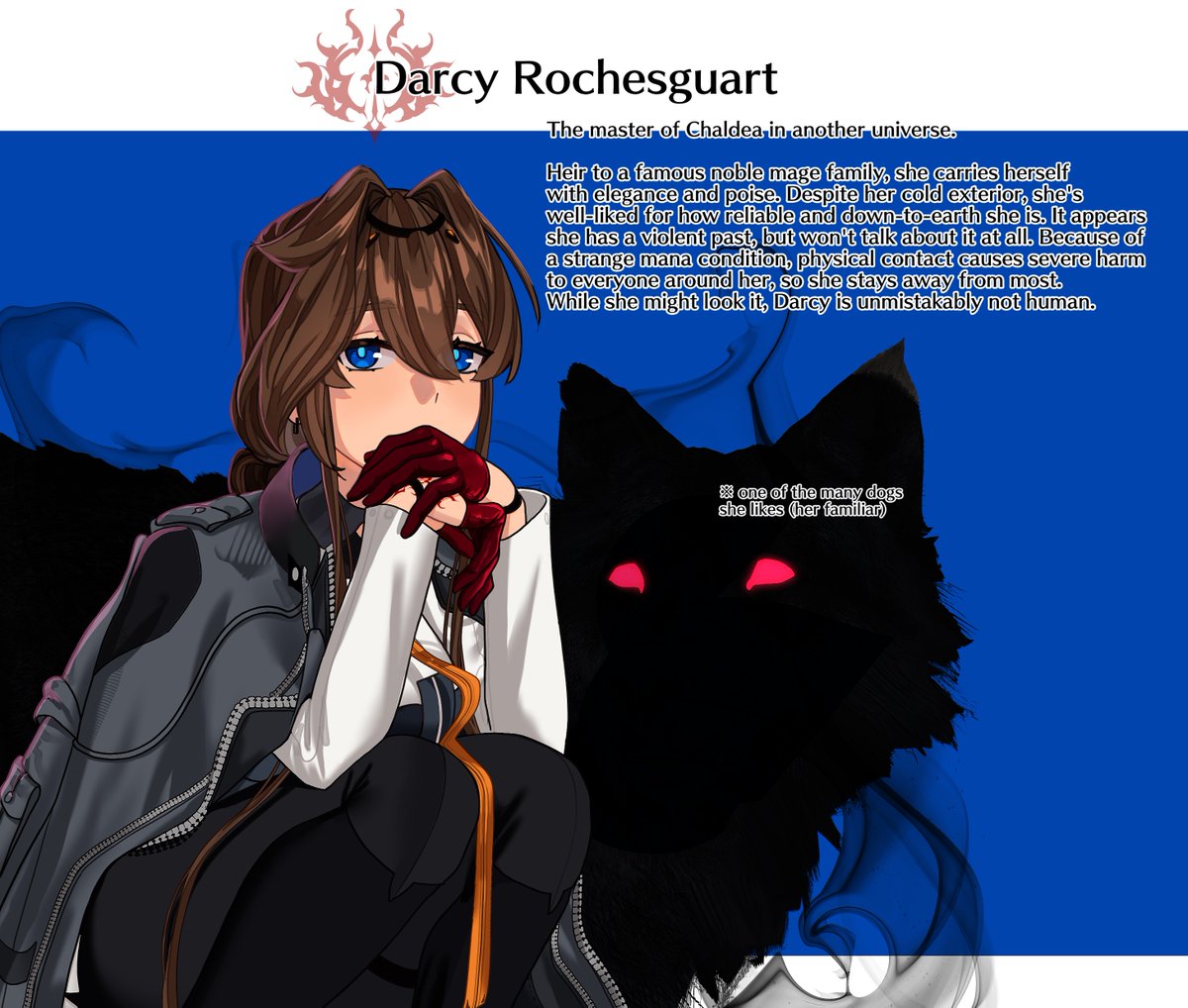it's been a while since i've introduced her, so here, go my fate OC !!!!!