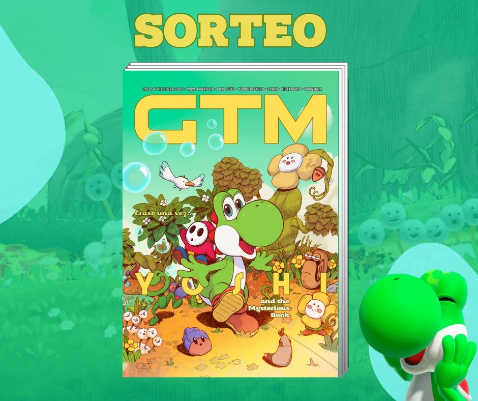 🌼SORTEO🌼

¡Gana el nuevo número de la revista GTM con esta preciosa portada de Yoshi and the Mysterious Book!

Participad, que sus revistas son lo mejorcito del mundo de los videojuegos 💛

1️⃣Haz RT
2️⃣Sigue a @gamestribune y <a href="/PIKCAL1/">Marina ✩₊˚⋆☾⋆⁺₊</a> 

🗓️Fin 04/05/2026 - Válido para Península
