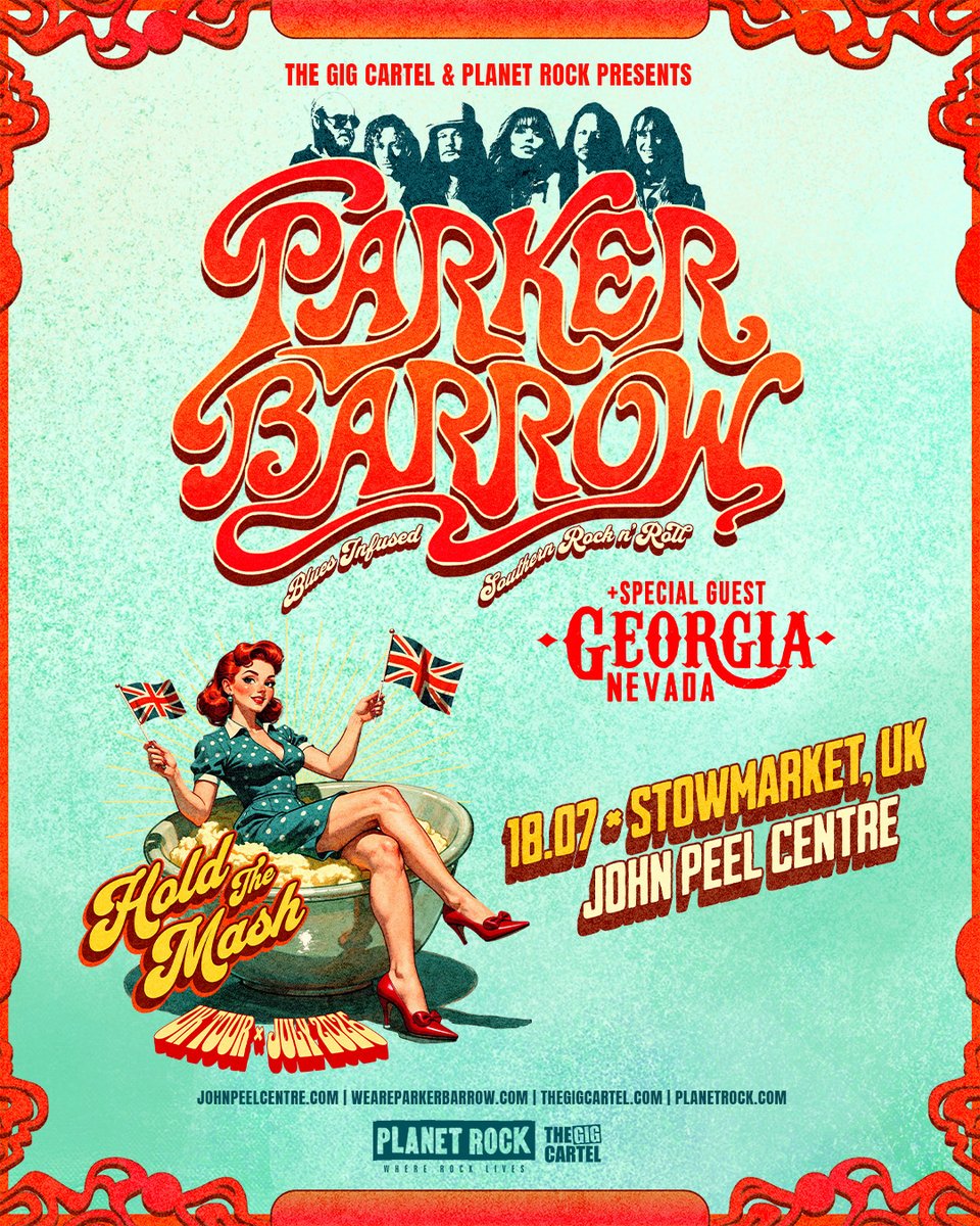 thegigcartel's tweet image. 🎶 Parker Barrow + special guest Georgia Nevada live at John Peel Centre, Stowmarket on Saturday 18th July 🎸🔥
Blues-rock done right with a raw, high-energy live set. See you there!
👉 bit.ly/Parker-Barrow-…
#Stowmarket #LiveMusic #BluesRock #LIVE