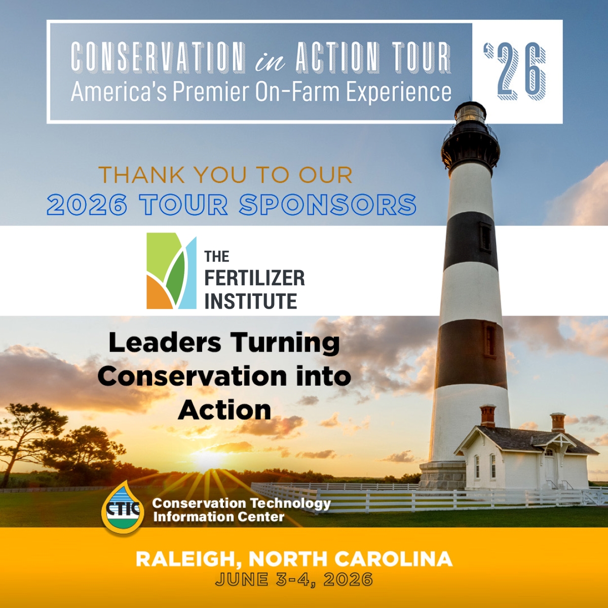 ctic_tweet's tweet photo. Thank you to @Fertilizer_Inst for your leadership and action for conservation agriculture!

Their Gold Sponsorship supports the 19th annual Conservation in Action Tour. Register today to join us in North Carolina June 3-4: https://t.co/VyQBlLKl5D https://t.co/mhphEtHQQf