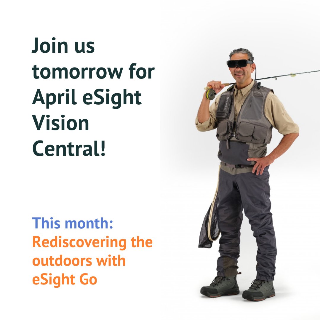 eSightEyewear's tweet image. REGISTRATION IS CLOSING SOON! Here's a friendly reminder that registration for our April 2026 Vision Central webinar is closing soon. 

Register here: events.teams.microsoft.com/event/d7246e93… 

#VisionCentral #eSightGo #LowVision #VisionLoss #AMD #MacularDegeneration #AssistiveTech