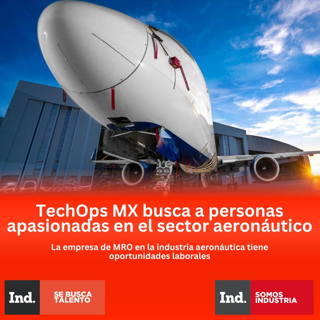 ✈️ TechOps MX abre oportunidades en el sector aeronáutico

La empresa Busca Talento Apasionado 🔧
👨‍🔧 Vacantes en mantenimiento aeronáutico, ingeniería y más.

👉 Lee la nota aquí: somosindustria.com/articulo/techo…

#Aeronáutica #Empleo #Industria #somosindustria #sebuscatalento