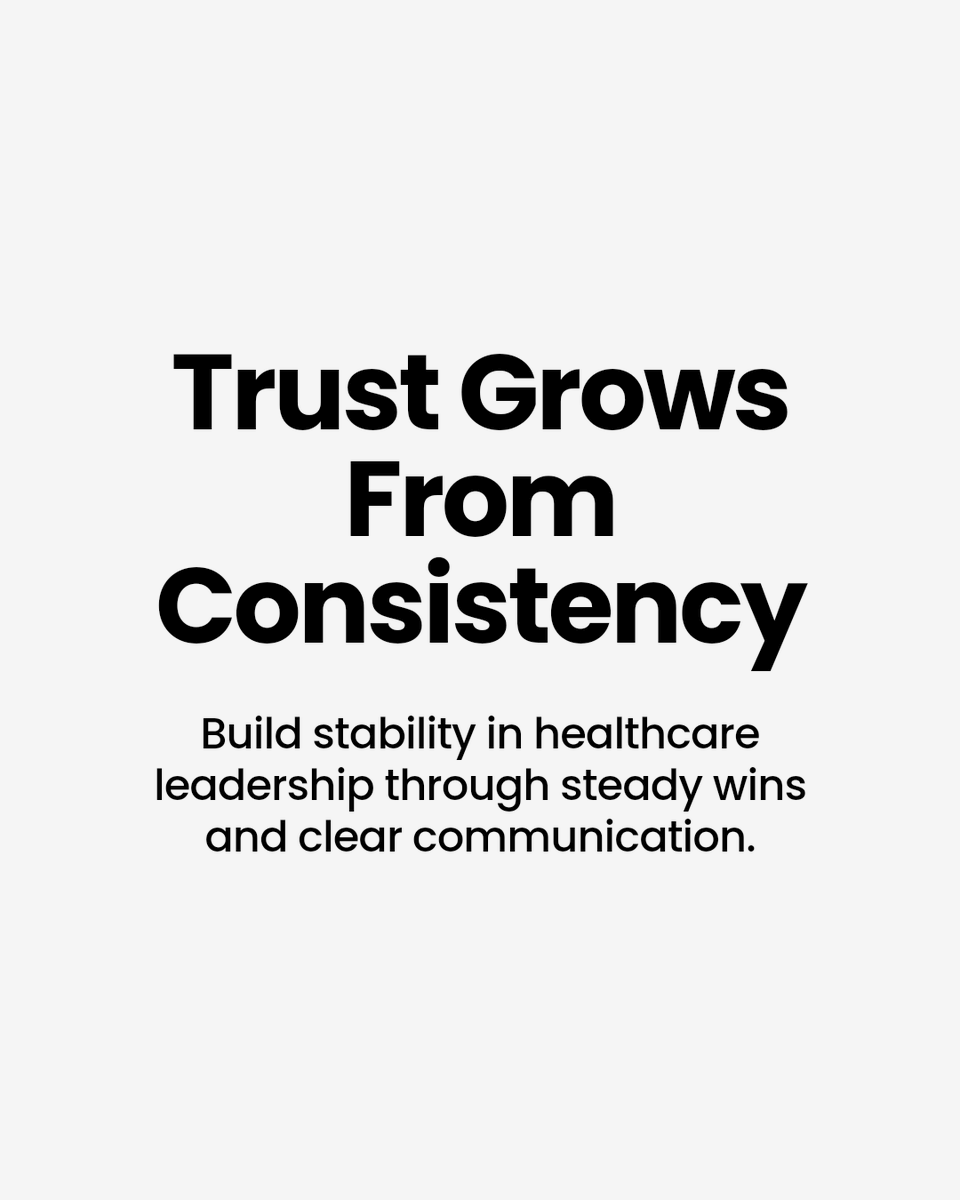 qualitycoachco's tweet image. Tired of constant change? Trust rebuilds through consistent wins and clear communication. Leadership that listens creates stability. #HealthcareExcellence #LeadershipExcellence #OperationalExcellence #HealthcareTransformation