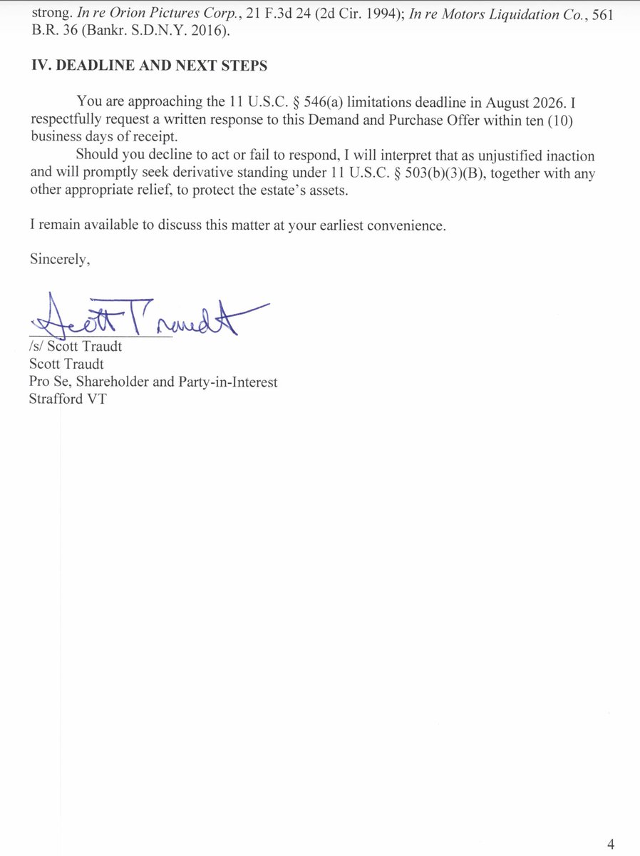 Greenhills303's tweet image. #MMTLP #MMTLPARMY #MMTLPfiasco #MMTLPfraud #MMATfraud #MMATbankruptcy #Meta The Meta bankruptcy court's in trustee has refused to pursue recovery of approximately $18 million given to Greg McCabe/NBH on sweetheart terms by George "Meatball" Palikaras and the Meta BOD.

So I'll do