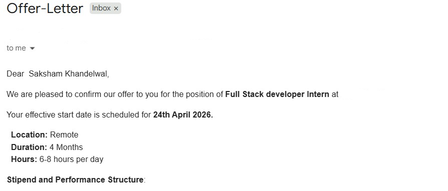 Saksham Khandelwal tweet media