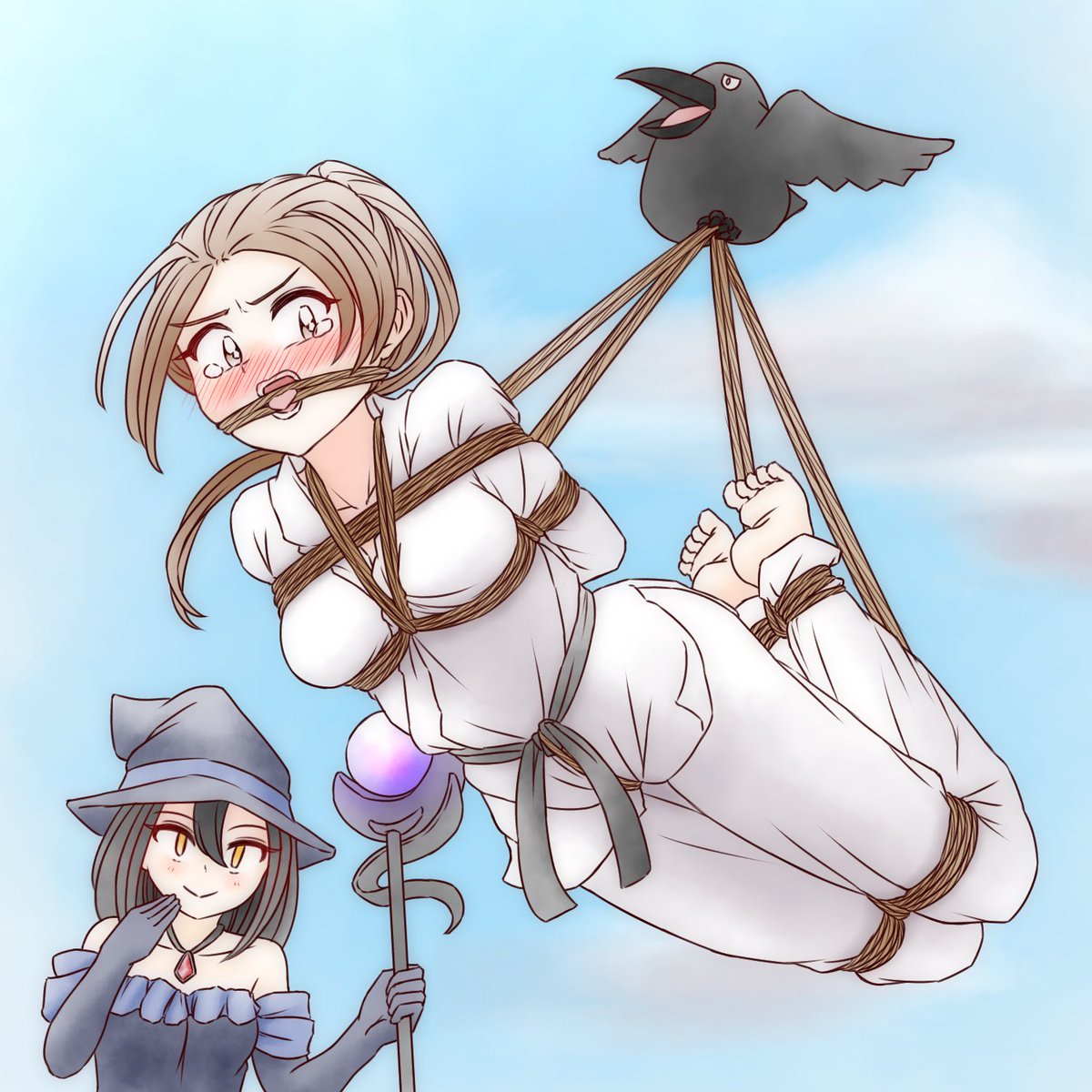 もうすぐ限定公開に戻す絵です!
悪い魔女との戦いに敗れてしまいます。 