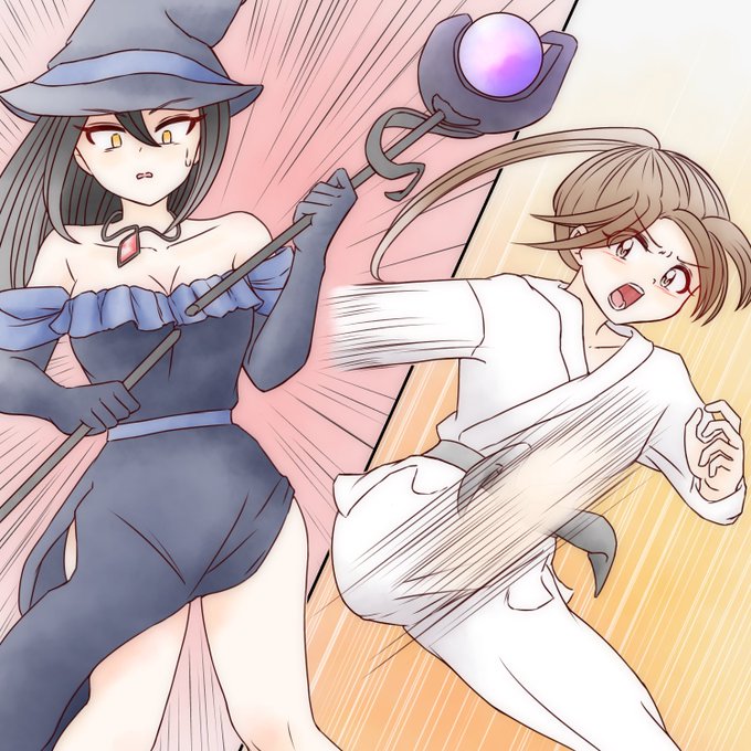 もうすぐ限定公開に戻す絵です!
悪い魔女との戦いに敗れてしまいます。 