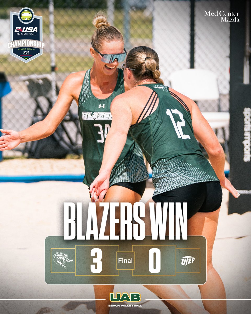 That's a Blazer Sweep on Day 1️⃣ 

We await the winner of (3) FIU &amp; (6) Missouri State. 

#WinAsOne