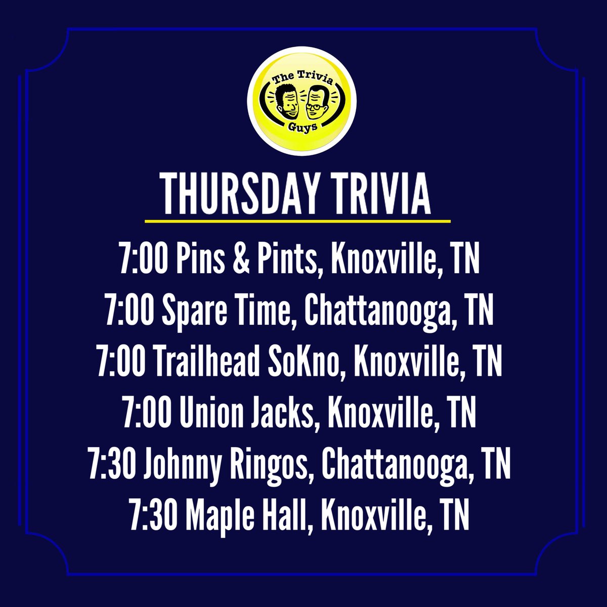 KnoxTriviaGuys's tweet image. #TriviaGuys #KnoxTrivia #GameNight #PubQuiz
