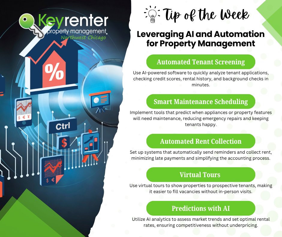 KeyrenterNWC's tweet photo. AI + automation are transforming property management—faster screening, smarter maintenance, and seamless rent collection.

Ready to level up?

📩 info@keyrenternorthwestchicago.com
📞 847-407-1212

#KeyrenterNorthwestChicago #PropertyManagement #AIinRealEstate @KeyrenterNWC https://t.co/6Wa3VaTpmV
