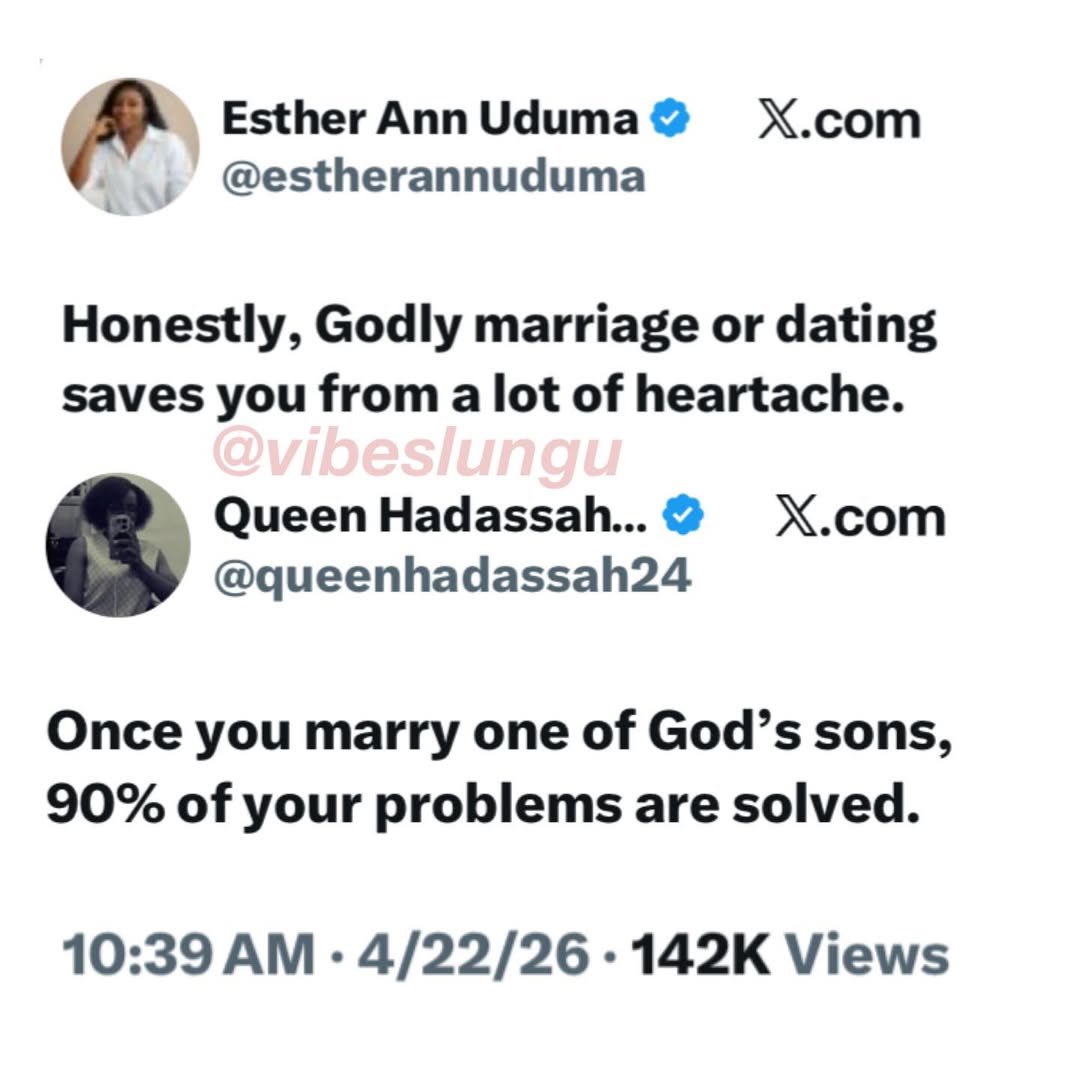 “Godly relationship solves 90% of your problems” — Nigerians react 👀💍 

Do you agree or na packaging? 😅