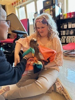 mbergschools's tweet photo. Students in Mrs. Watson's class at Muhlenberg County Middle enjoyed a special visitor during class yesterday. 🐐 It's hard not to smile holding a sweet, baby goat! https://t.co/X4R4GhASuh