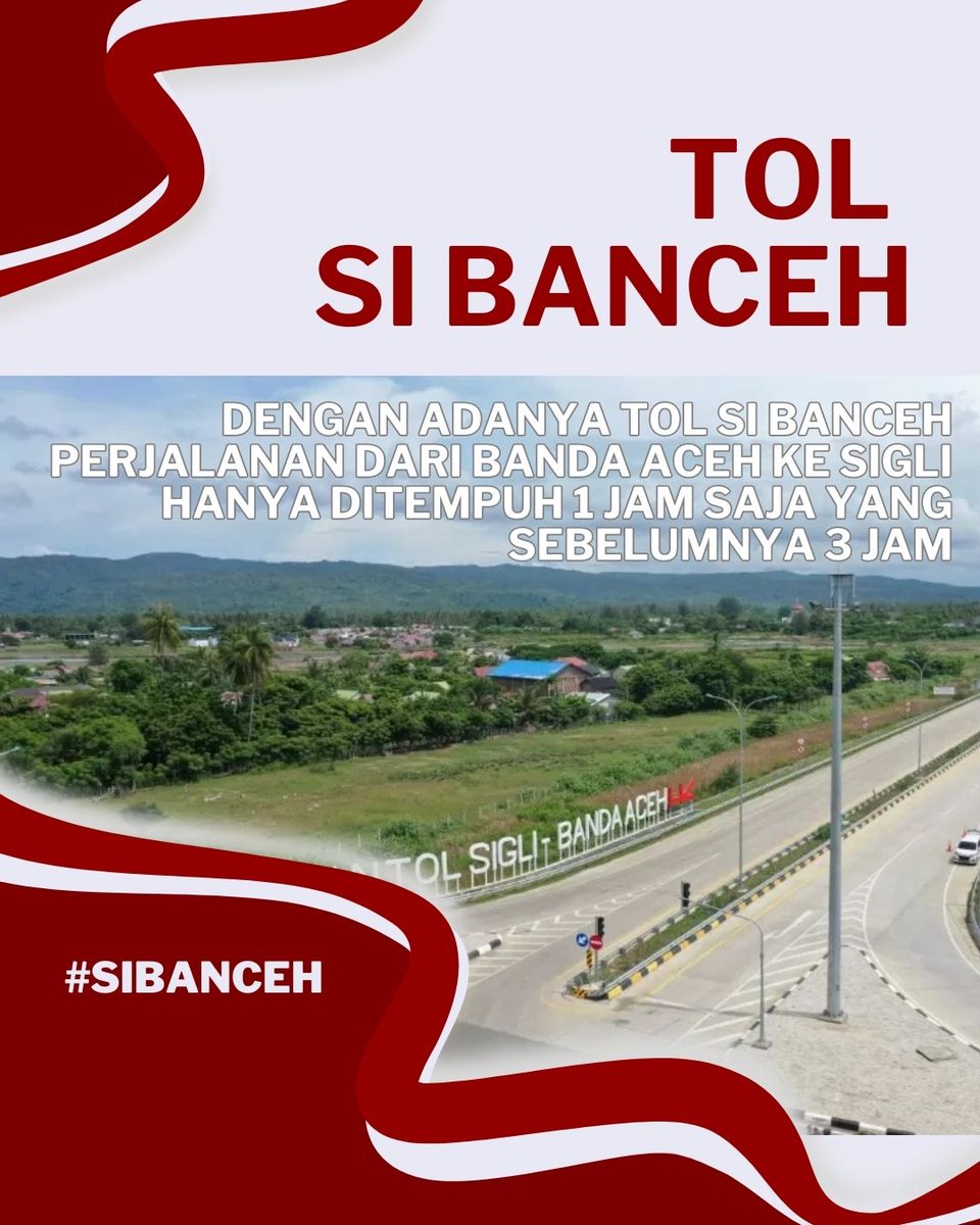 dzakira_af16440's tweet image. Tol Si Banceh Dengan Adanya Tol Si Banceh Perjalanan Dari Banda Aceh Ke Sigli Hanya Ditempuh 1 Jam Saja Yang Sebelumnya 3 Jam
#pembangunanekonomi #ekonomiindonesia #indonesia #pembangunanindonesia #pembangunanaceh #jokowi #stophoax #stopprovokasi #hoaxsabe