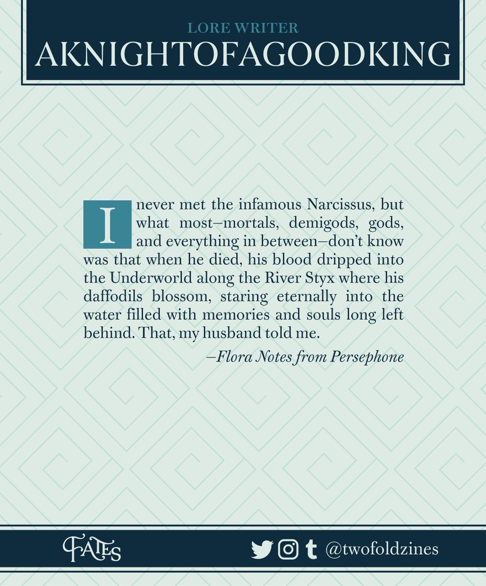 twofoldzines's tweet image. @flame_chiyo will be contributing as a lore writer! 

#pjo #percyjackson #hoo #heroesofolympus #fanzine #riordanverse