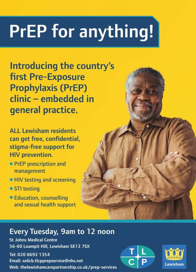 Richard_GP's tweet image. Introducing the country’s first Pre-Exposure 
Prophylaxis (#PrEP) clinic – embedded in general practice.
ALL #Lewisham residents can get free, confi dential, stigma-free support for #HIV prevention.