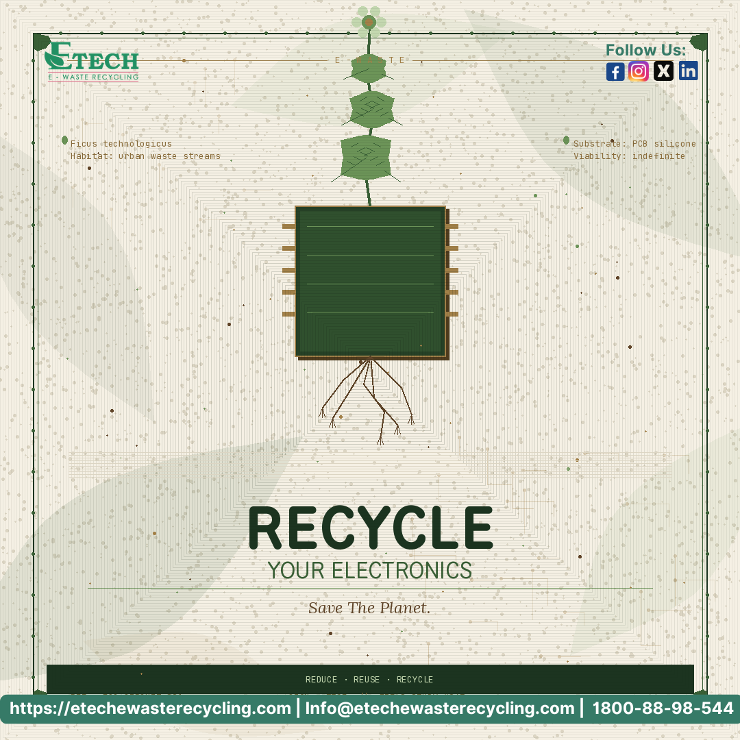 etechewaste's tweet photo. Recycle your electronics - Save the planet.

#digitalera #ReduceReuseRecycle #SustainableFuture #etechewasterecyling #renewrecyclerevive #protecttheplanet #ewastemanagement https://t.co/ec36MaDiI4