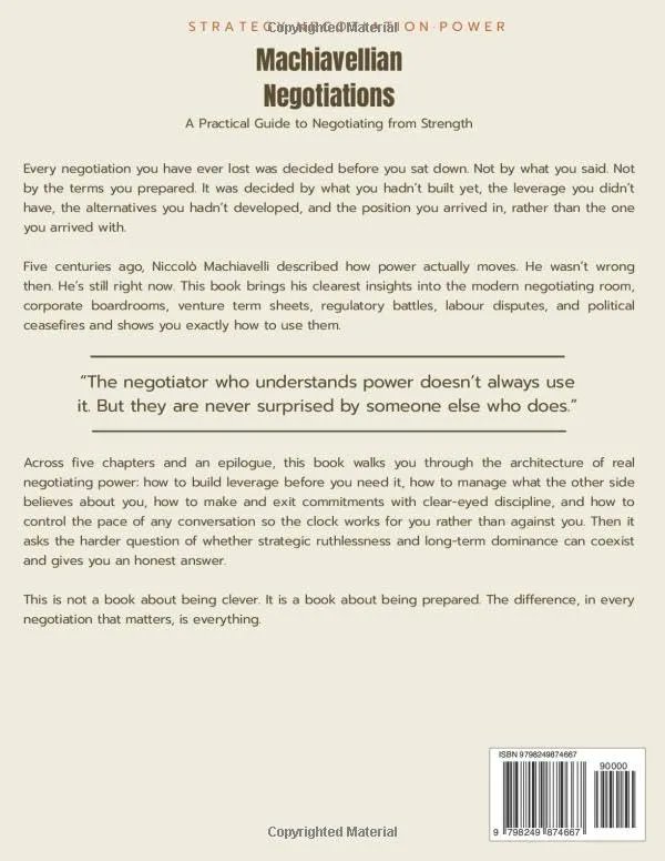 QuirkyJournals's tweet image. "The lion and the fox": 🏦 Mastering the 2026 boardroom requires both strength and cunning. Learn how to leverage Machiavelli’s advice to navigate power dynamics and secure better terms. 📊🛡️ quirkyjournals.com/negotiation-le… #DealMaking #CareerAdvice #Strategy #2026