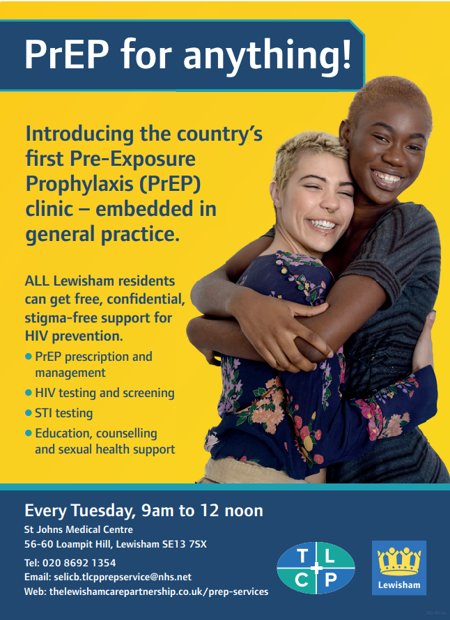Richard_GP's tweet image. Introducing the country’s first Pre-Exposure 
Prophylaxis (#PrEP) clinic – embedded in general practice.
ALL #Lewisham residents can get free, confi dential, stigma-free support for #HIV prevention.