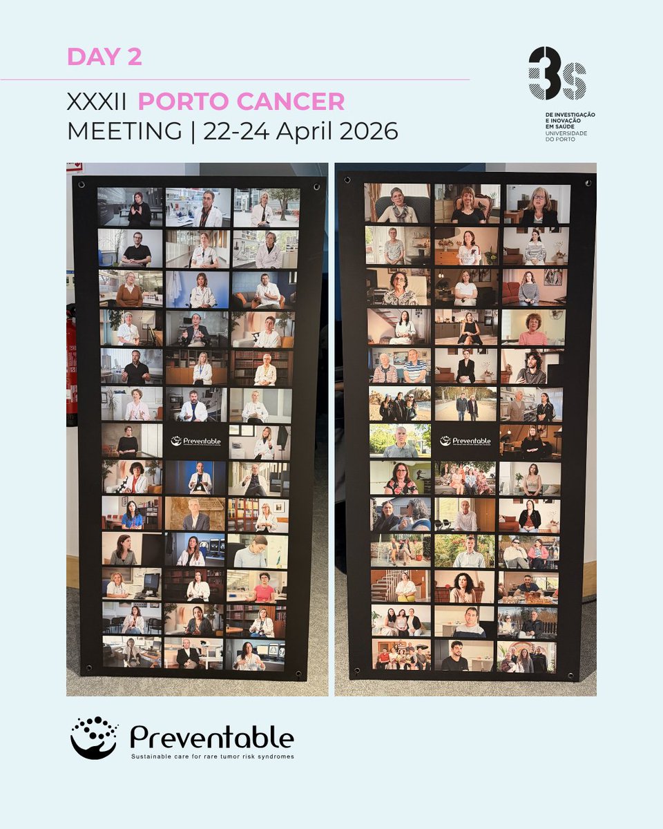 Preventable_EU's tweet photo. 📍 Day 2 – Porto Cancer Meeting

Today marks a key moment at the XXXII Porto Cancer Meeting with the launch of the PREVENTABLE Learning Hub 🚀

📢 Discover what's inside: https://t.co/boXUZJrKc0

#Preventable #PortoCancerMeeting #Day2 #RareTumourRiskSyndromes #LearningHub https://t.co/Qo8Dfiiehm