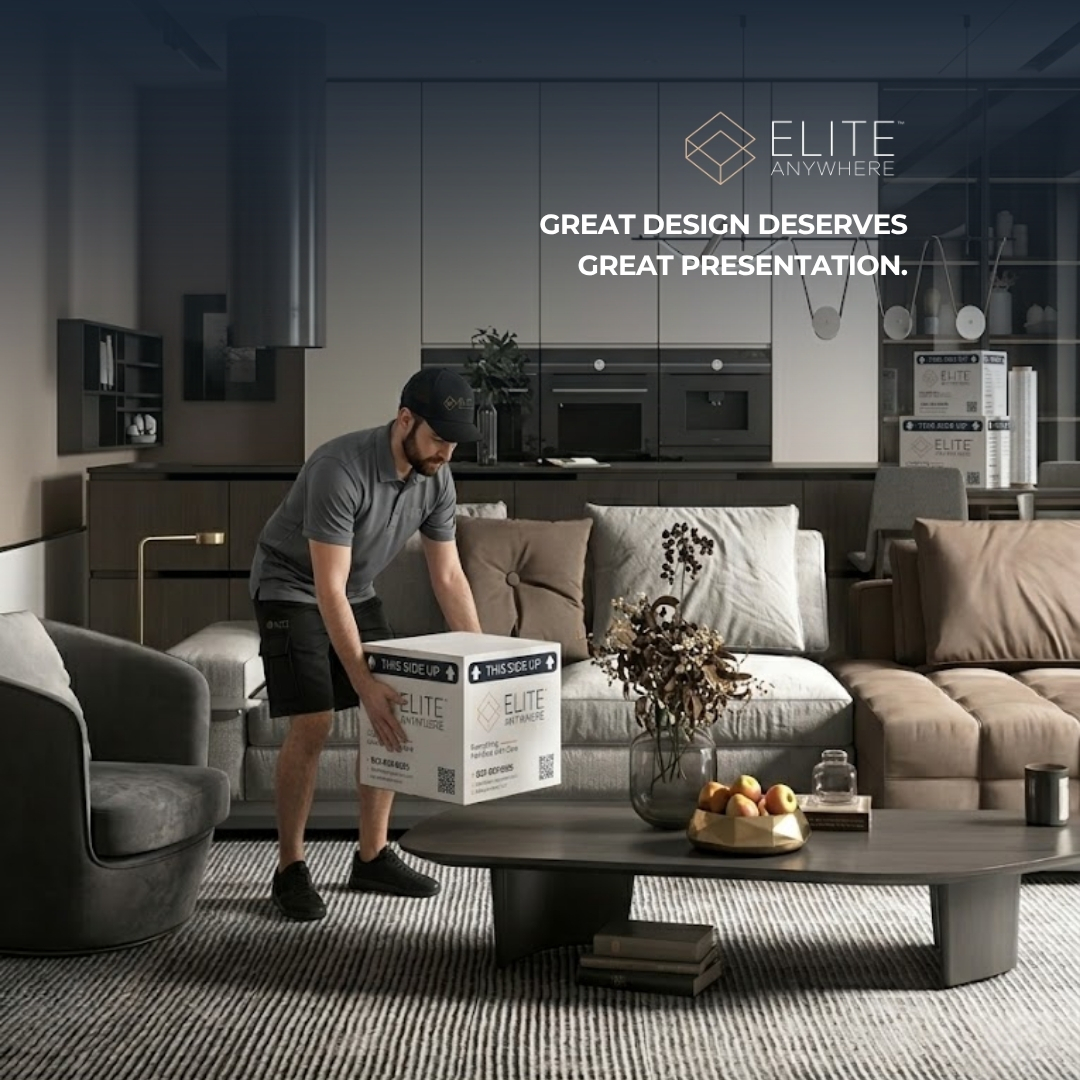 EAnywhereCorp's tweet image. We don’t just deliver furniture — we help complete spaces. With careful placement, leveling, and setup, each piece arrives ready to shine in your final layout.

#DesignerFurniture #InteriorDesign #LuxuryInteriors #EliteAnywhere