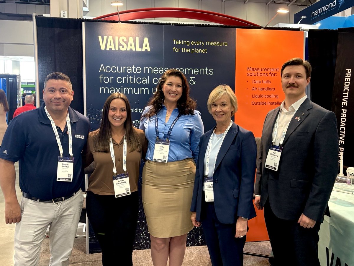 FINambUS's tweet photo. Yesterday, I visited the Data Center World Expo, where @VaisalaGroup, Vilpe, @ABBgroupnews and ASSA ABLOY presented their expertise.

Finland offers innovative solutions from building materials and energy efficiency to security and process optimization. https://t.co/ITrnaWHoJA