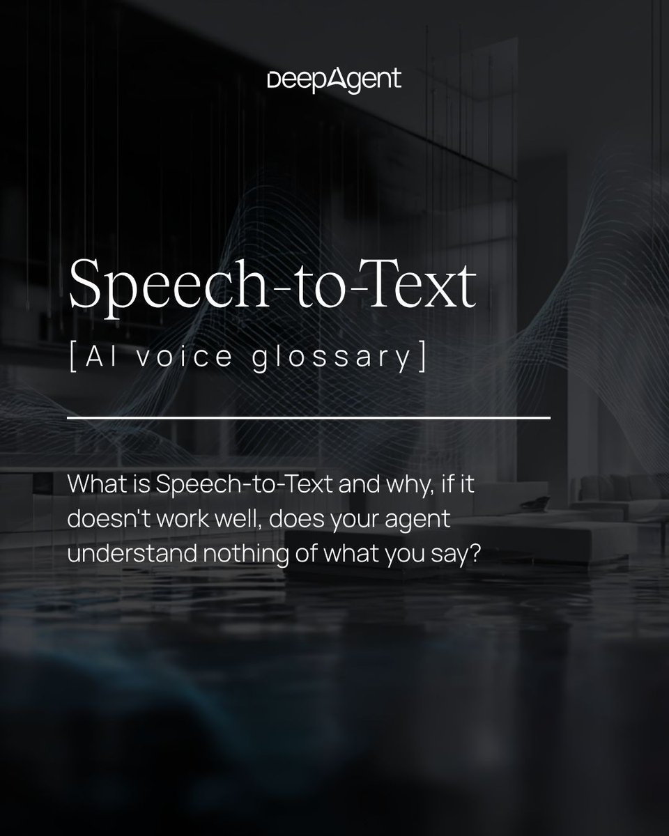 DeepAgent73013's tweet image. If your AI voice agent mishears "I can't log in" as "I can't go in," the whole call derails.
Speech-to-Text is step one. Get it wrong, and nothing else matters.
Always ask: which STT engine powers your agent?
Talk to an expert 👉 DM me.
#AIVoice #SpeechToText
