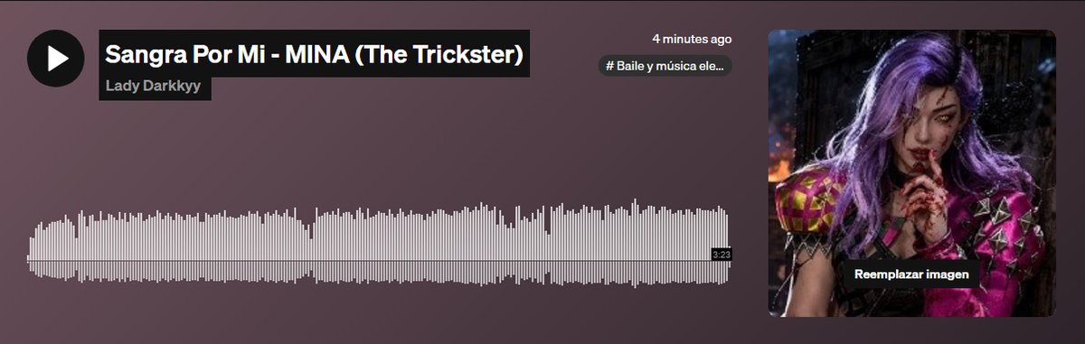 ladydarkkyy_16's tweet image. TENEMOS NUEVA CANCION LES AGRADEZCO EL APOYO QUE RECIBEN MIS CANCIONES AGRADECIDA ESPERO LES GUSTE DENLE AMOR!  soundcloud.com/lady-darkkyy/s… #deadbydaylight #mina #soundcloud #suno #thetrickster