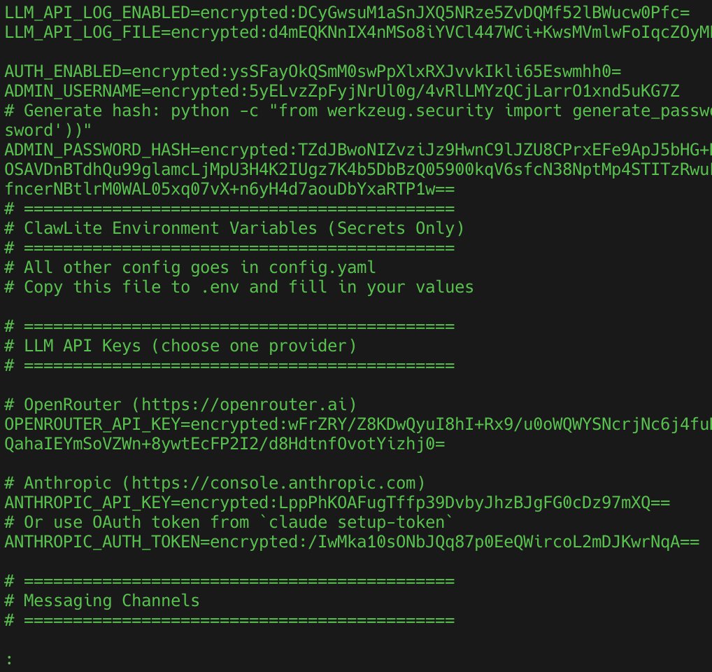 Hati tenang sejak pakai envcrypt, mau ada .gitignore, .claudeignore, .cursorignore, apapun itu the probability .env-mu kebaca agent masih sangat besar, apalagi kalau kamu Web3 dev biasanya ada private key senilai rumah subsidi.
Ini real key aku ss langsung dari .env ku.