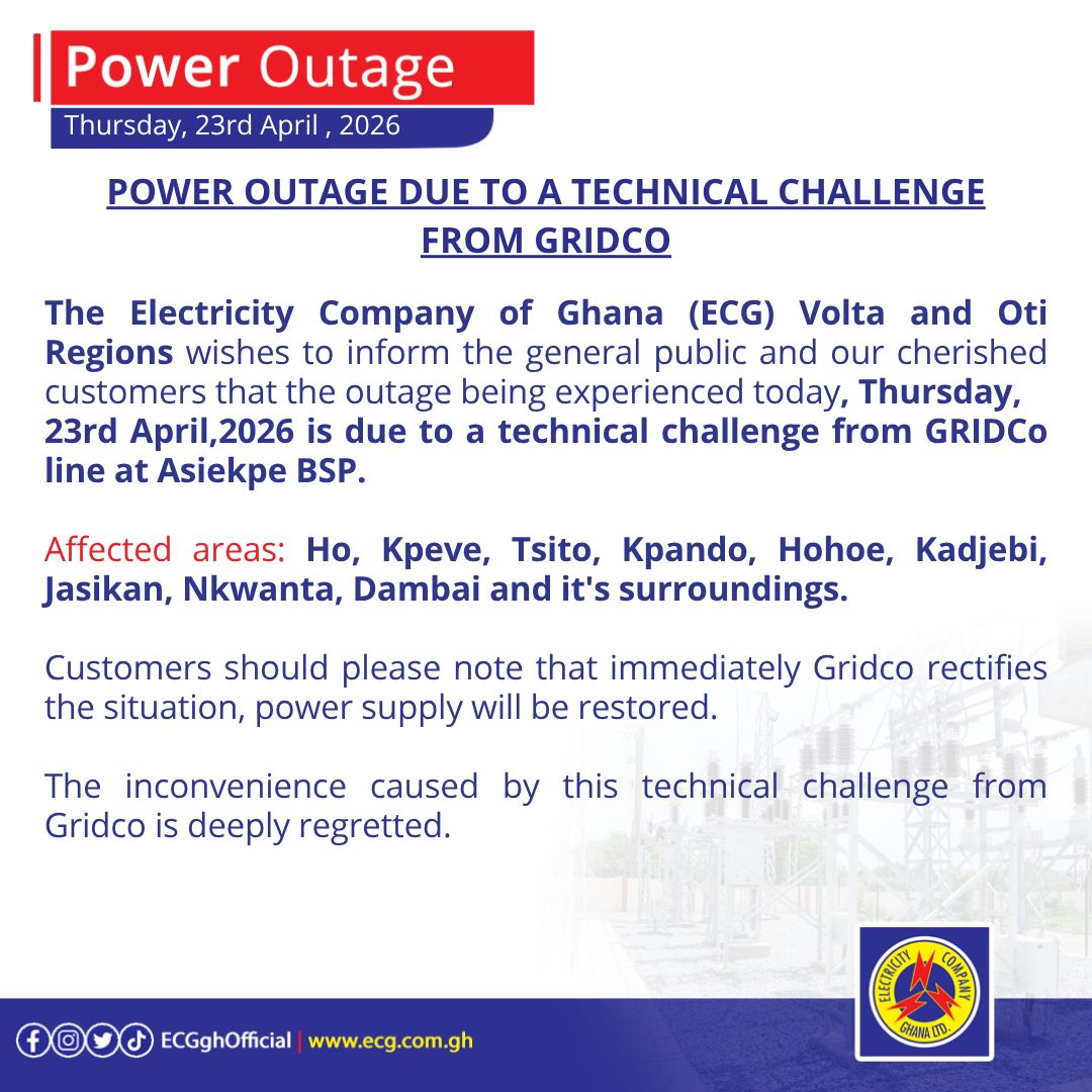 Electricity Company of Ghana Ltd tweet media