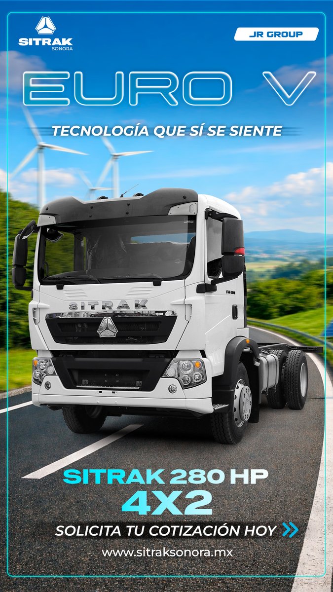 SitrakSonora's tweet image. Más ahorro. Menos emisiones. 🌱
SITRAK 280 HP Euro V
Trabaja por tu negocio… y por el planeta. 🌍
Cotiza con nosotros y haz crecer tu flota. 🚛

#sitraksonora #EuroV #Camiones #transporte