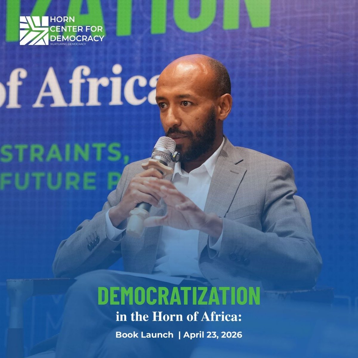 HC4Democracy's tweet image. Third session 💡
Panel featuring our policy brief "Conflict Dynamics in the #HoA &amp;amp; Implications for Democratization" Joined by @MercyFekadu @WinluckWahiu, Dr Semir &amp;amp; Dr Dereje. Discussions: Stronger states + aligned regional efforts &amp;amp; shift investment from conflict to democracy.