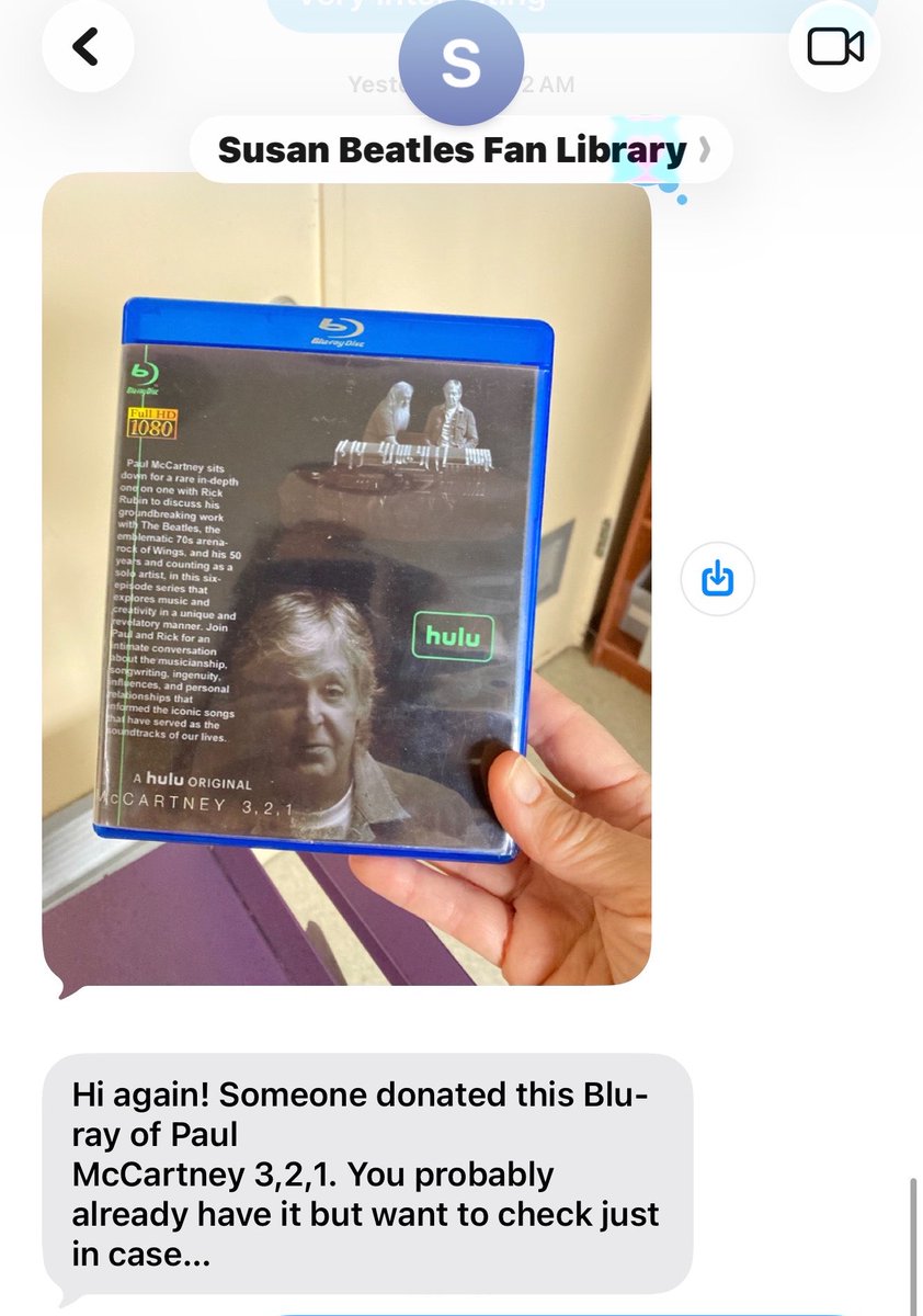 NicoleBdorf's tweet image. Sometimes, a Granny/Beatlemaniac library store volunteer notices that your 11yo kid wants every Beatles item in the shop…

And she proceeds to chat you up, reveal her deep ❤️ for Macca, &amp;amp; now texts you when anything Beatles-ish get donated… &amp;amp; gladly holds it for you🥲 #friend