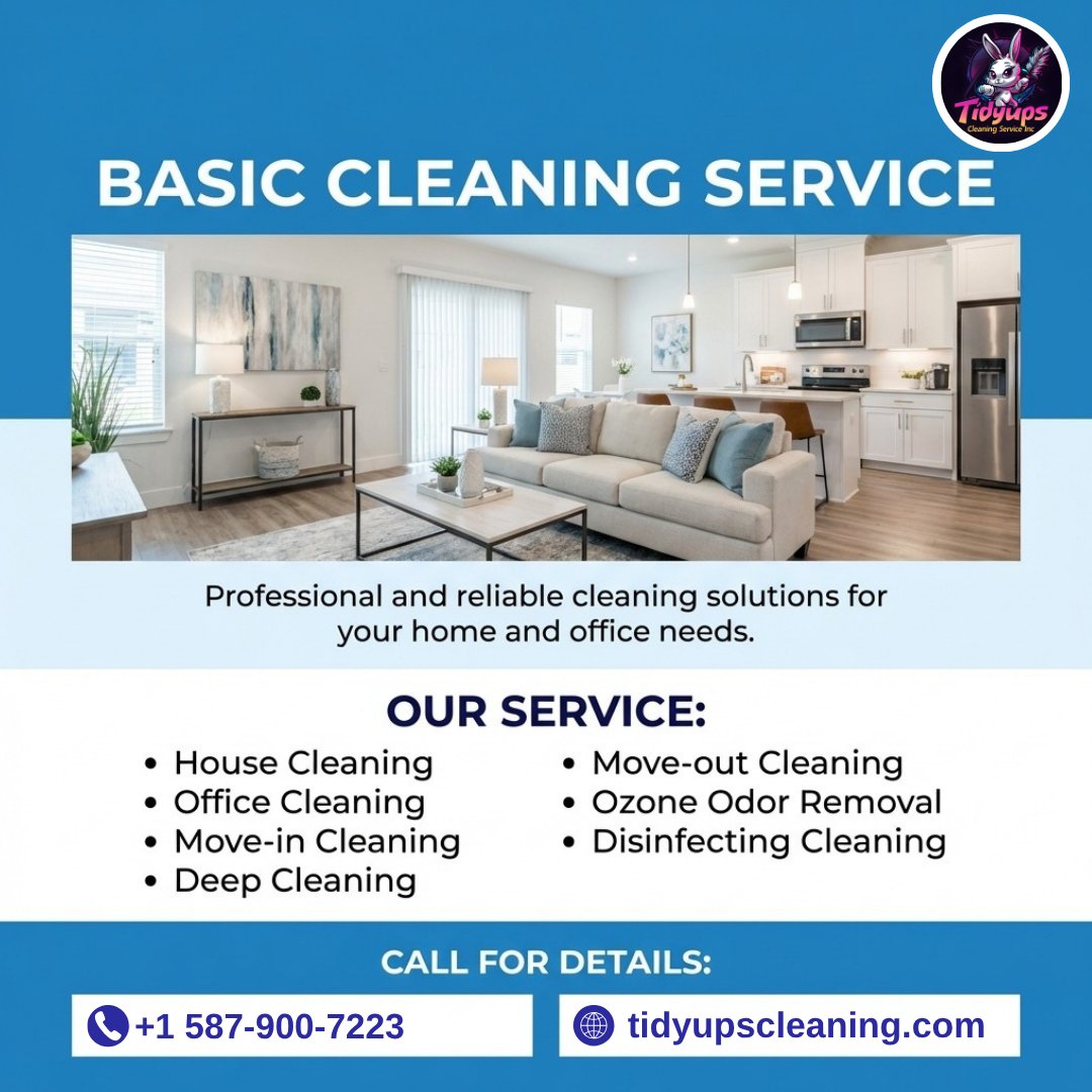 TidyUps2022's tweet image. 🧹✨ Basic Cleaning Service for a Clean &amp;amp; Comfortable Space 🏡

Book your basic cleaning service today 👇
🔗 tidyupscleaning.com

#BasicCleaning #CleaningService #HomeCleaning #ProfessionalCleaning #ResidentialCleaning #CleanHome #FreshHome #CleaningExperts #HouseCleaning