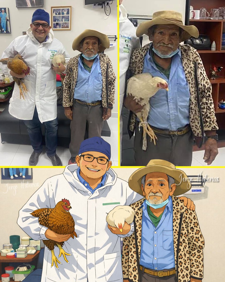 Un anciano de 80 años llegó a agradecer una cirugía con dos gallinas, porque no tenía otra forma de pagar.

Pasó en Tarija, Bolivia. El urólogo Álvaro Ramallo atendía a Pedro Quintana, un hombre de 80 años que llevaba tiempo con ese problema y no tenía dinero para la operación de