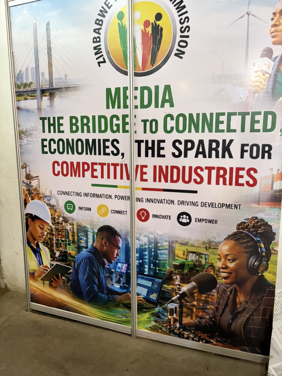Varakashi4edByo's tweet image. The @Varakashi4edByo , at the ZMC stand - engaging with Executive Management on media and national development 
Ilizwe lakhiwa Ngabanikazi balo 
#Cab3swiii
#ZITF2026
#Bulawayo
#Zimbabwe
#Africa