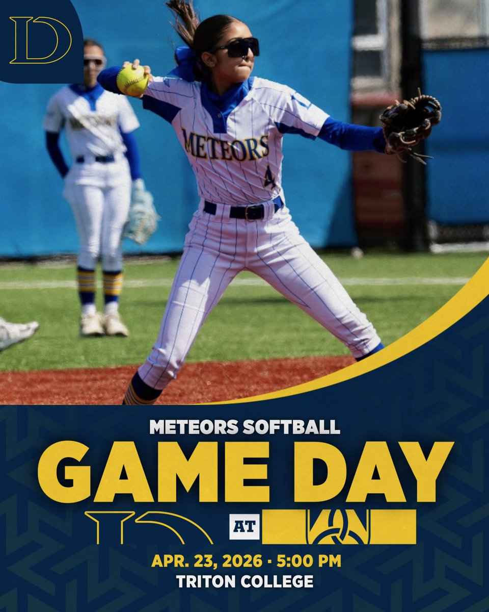dls_softball's tweet image. 🥎CONFERENCE GAME DAY🥎

🆚Trinity
⏰5PM
📍Triton College

#ohana #WP4D💜