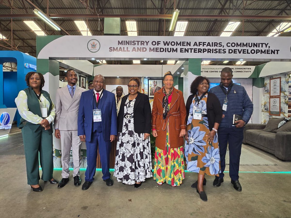 MoWACSMED's tweet image. Hon. Monica Mutsvangwa, was joined by her husband, ZANU PF Secretary for Information and Publicity Cde. Christopher Mutsvangwa, as they toured the Ministry stand at the vibrant 66th edition of #ZITF in #Bulawayo.

The visit brought together the Ministry’s leadership, including