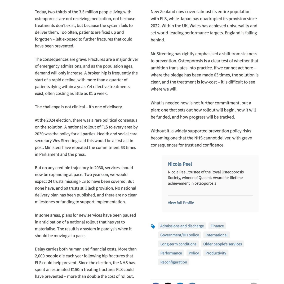 Royal Osteoporosis Society tweet media