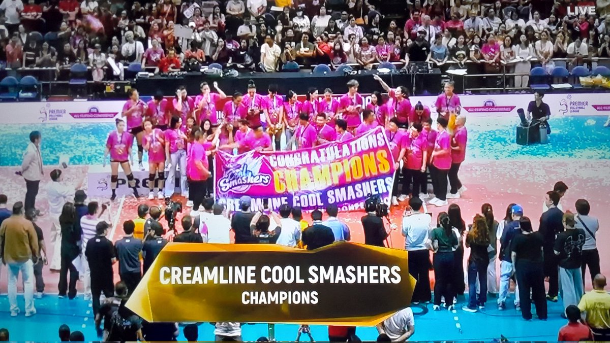 imee2148's tweet photo. Congrats Creamline Cool Smashers! PVL All Filipino Conference 2026, CHAMPIONS!!! #champions
#PVL #AllFilipinoConference #PVL2026 #creamlinecoolsmashers https://t.co/20MRqYhv9y