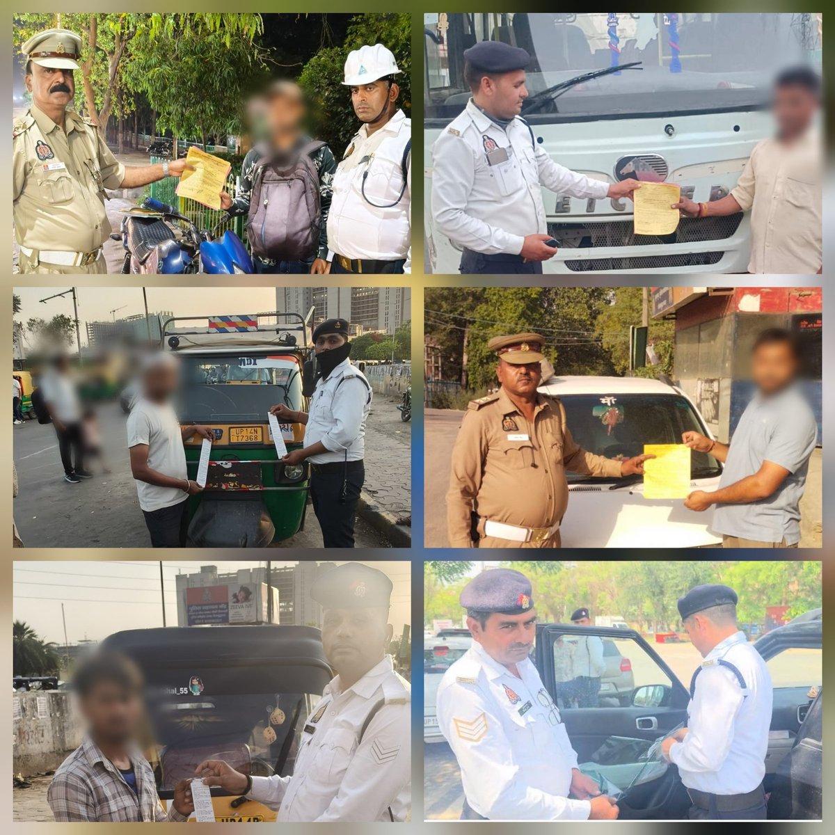 Noida Traffic Police tweet media