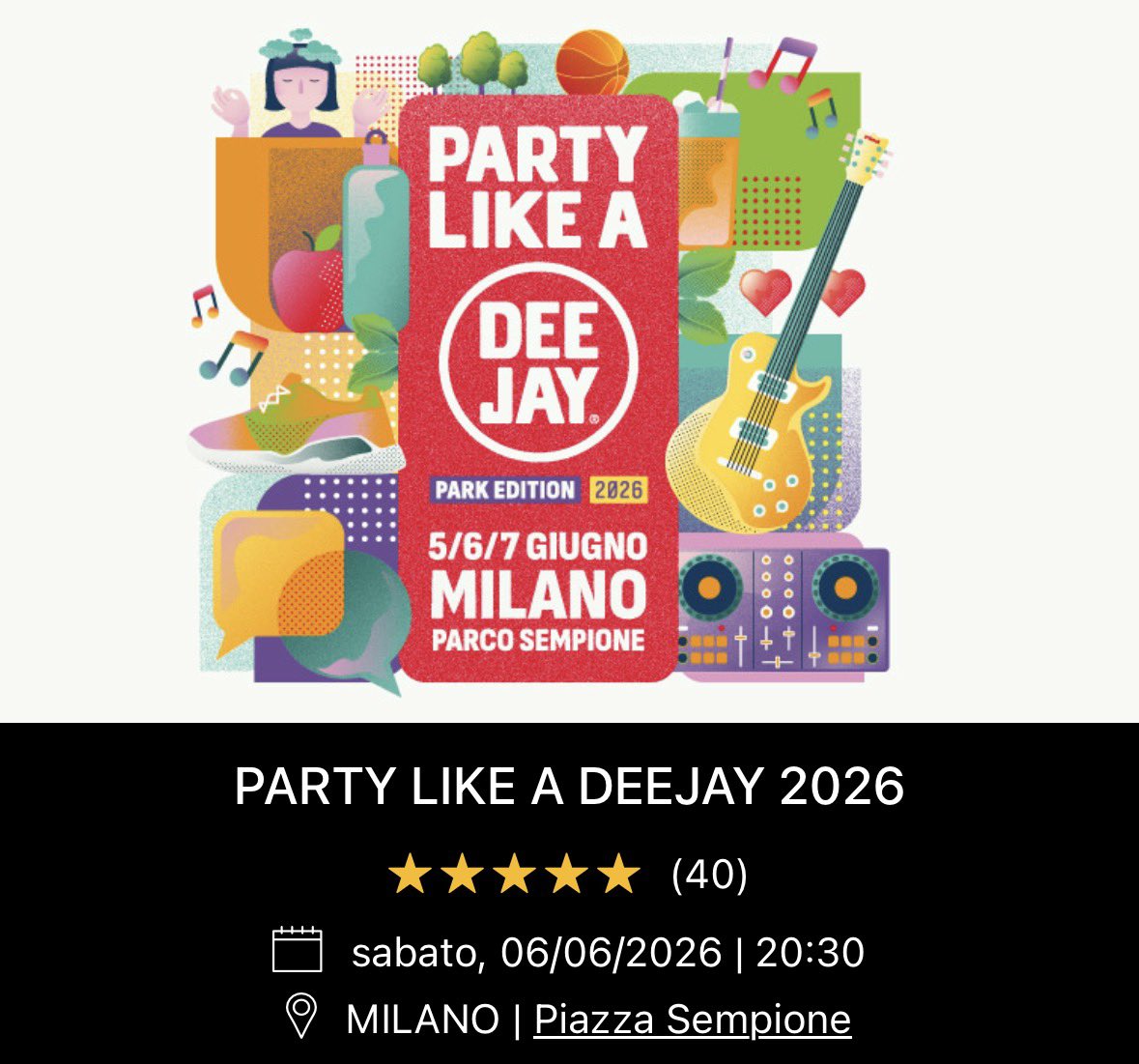 dailyfulminacci's tweet photo. fulminacci sarà presente il sei giugno al party like a dee jay!! potete acquistare i biglietti su ticketone 

https://t.co/evzHp7StqR https://t.co/CQ0IpYSyxm