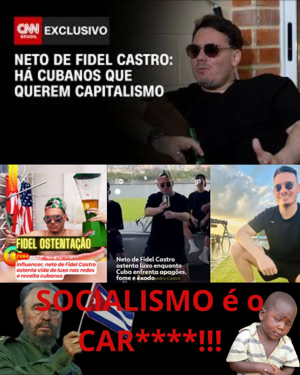 Nem o Neto do Fidel Castro acredita na bosta do Socialismo 💩🚩