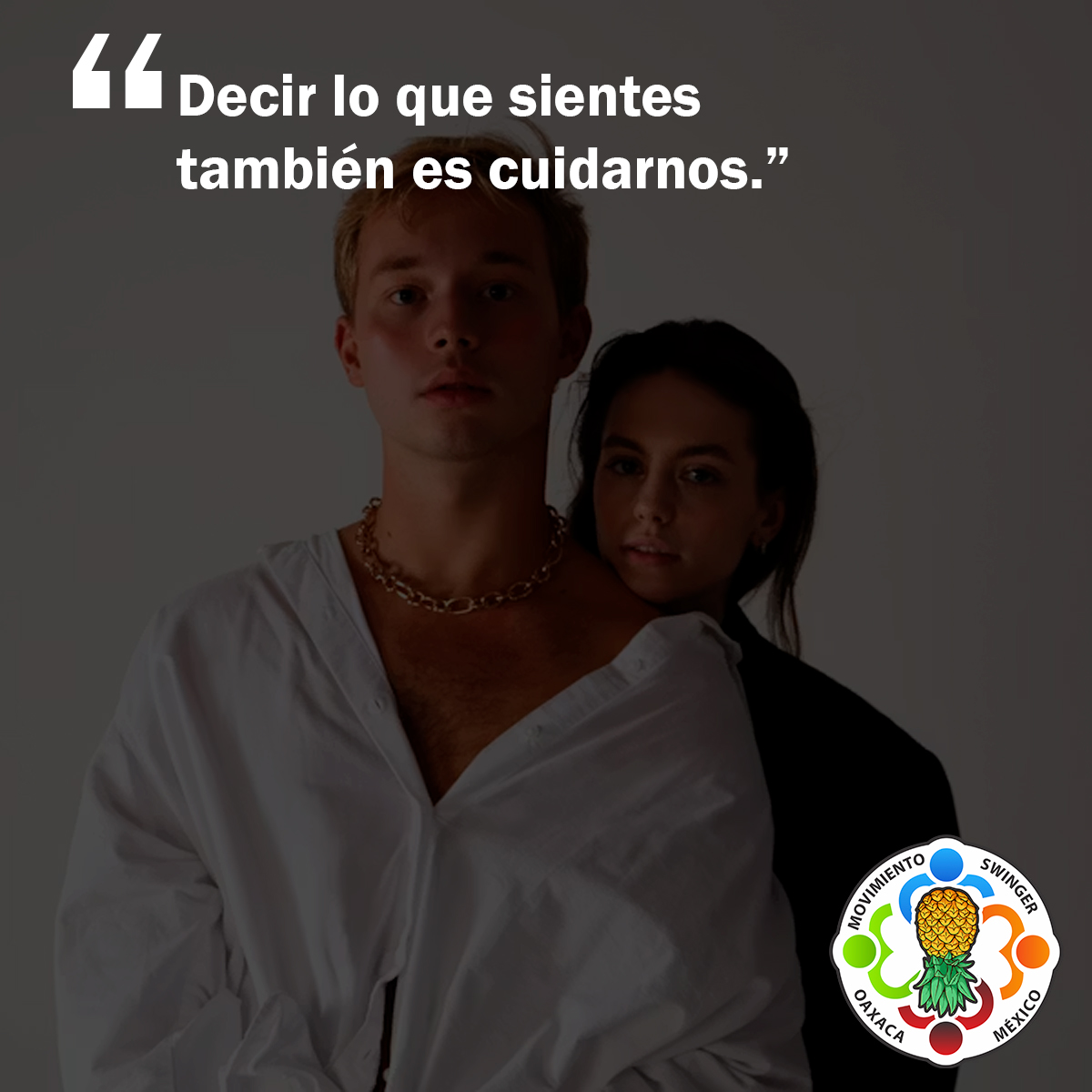 Decir lo que sientes también es cuidarnos.
Y cuidarnos… es parte del placer. 
#MovimientoSwingerOaxaca #Swinger #Sw #Oaxaca