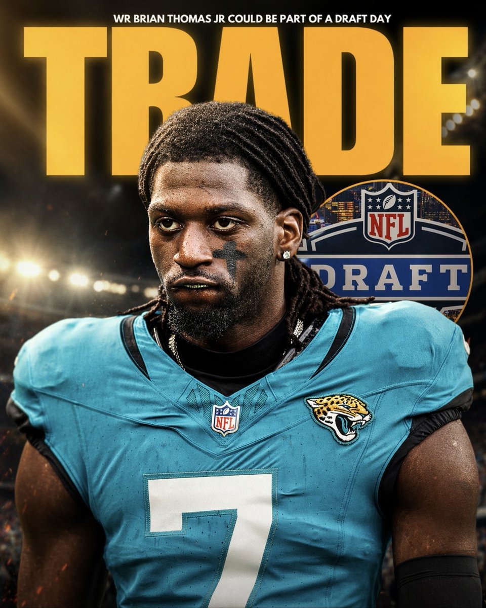 Footballblazer_'s tweet photo. The #Jaguars want to get into the first round, and are using WR Brian Thomas Jr. as bait. 

From PFT: “As the draft approaches, we’re told that the Jaguars may be trying to lay the foundation for a potential trade into the bottom of round one. The potential bait could include receiver Brian Thomas Jr.”

BTJ is only 23 years old, played 14 games last season, missed a couple due to injury, but did have 707 yards on 48 receptions.

Thoughts? 🧐