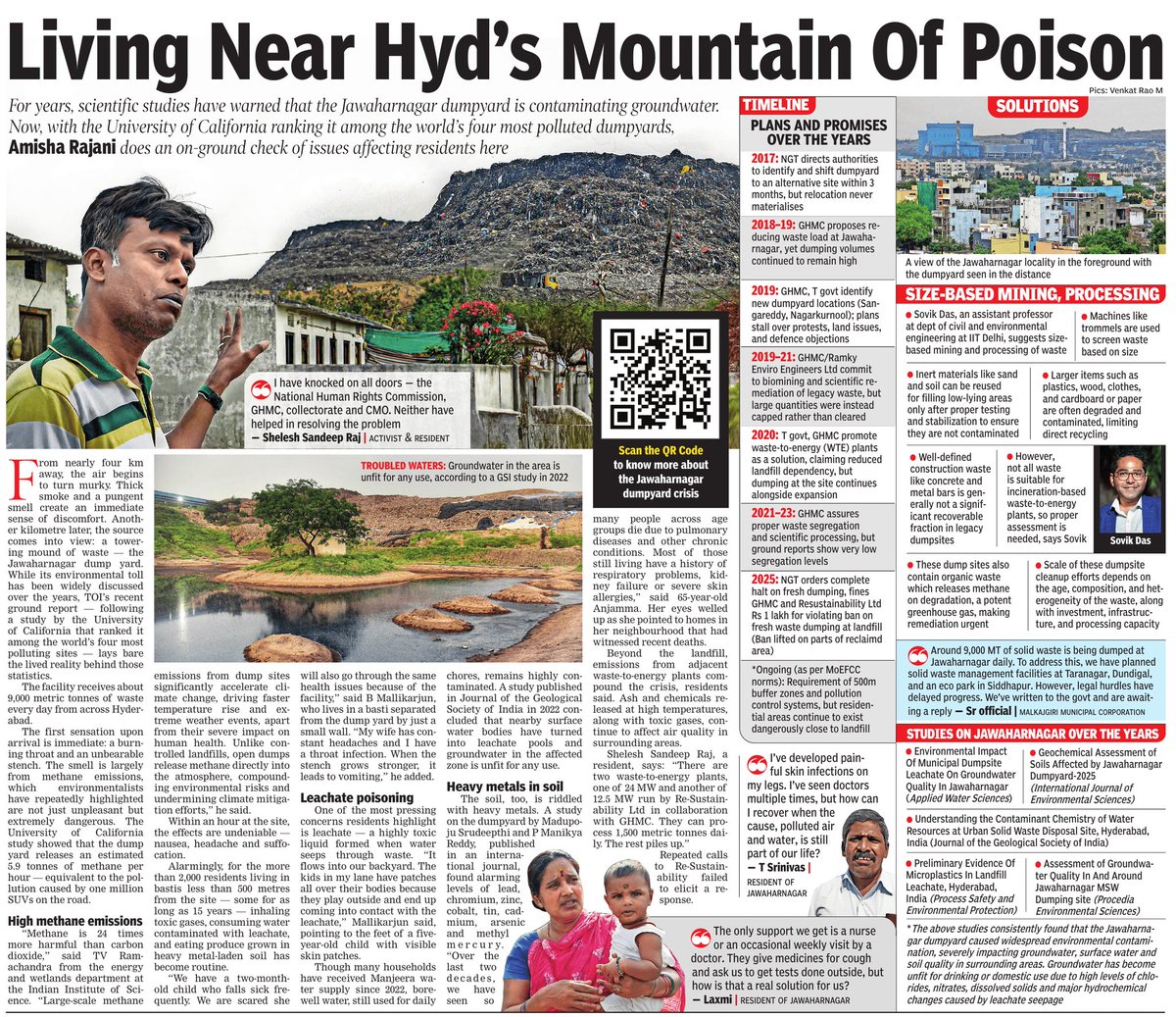 A University of California report ranks #Hyderabad’s #Jawaharnagar dumpyard among the world’s worst polluters, spewing 5.9 tonnes of methane hourly, as nearby residents suffer widespread, severe #health crises for years now.

 timesofindia.indiatimes.com/city/hyderabad…
