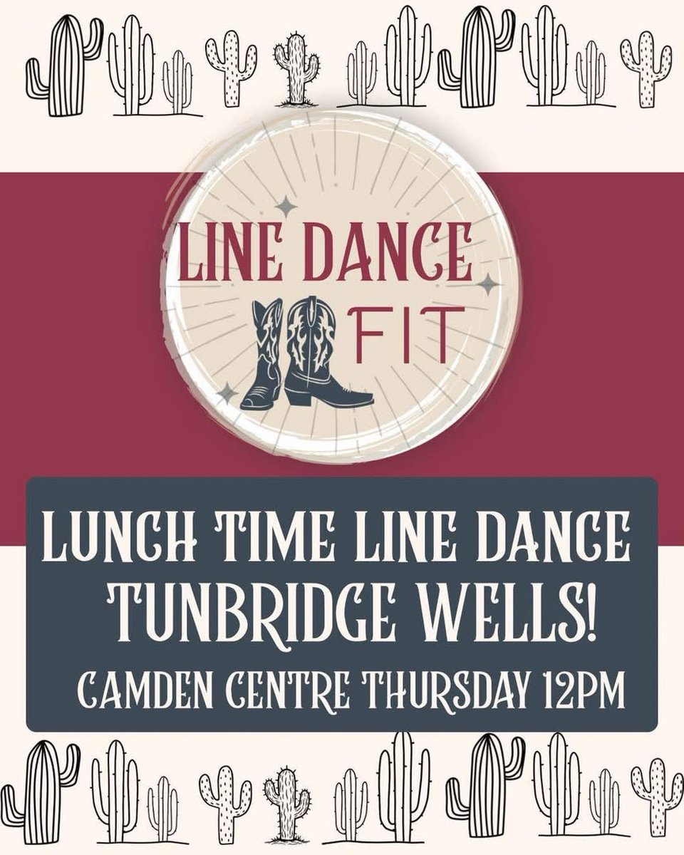 TWBC_CamdenCent's tweet image. NEW CLASS LAUNCH 
Thursdays 12:00PM

Join Line Dance Fit for a fun, feel-good lunchtime Line Dance Fit class – perfect to break up your day, get moving, and have fun! No experience needed, just bring your energy

#LineDanceFit #TunbridgeWells #LunchtimeWorkout #GetMoving